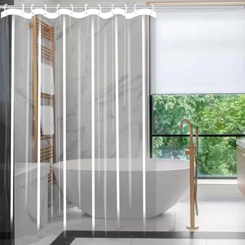 Rideau de douche lavable anti moisissure pour éviter l'eau au sol