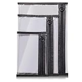 LMBTNCG TSA Approved Clear Toiletry Bags, 3 Pack Waterproof PVC Travel Organizer Pouches with Zipper, Transparent Makeup Cosmetic Cases for Airport Security