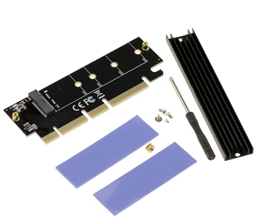 Ya en mundofriki.es: KALEA-INFORMATIQUE Tarjeta controladora Adaptador PCIe x16 para SSD M2 NVMe Compatible con PCIe Gen 3.0, Gen 4.0 y Gen 5.0