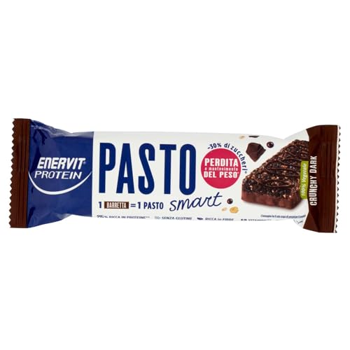 Enervit Protein - Pasto Smart Barretta Sostitutiva del Pasto Crunchy Dark, 55g