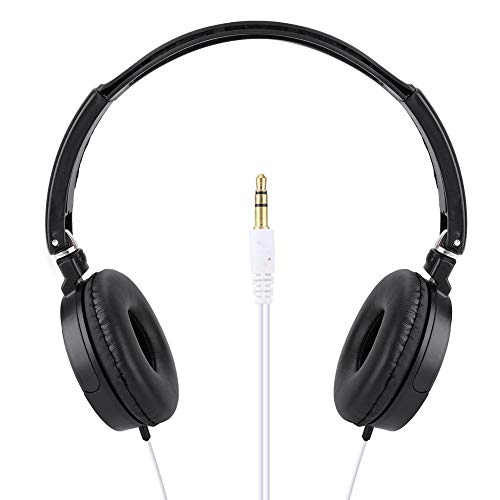 Over Ear Foldable Compact Wired Headset Stereo HiFi Music Headphone LINE in Support TF Card All audio onput, EQ Switch