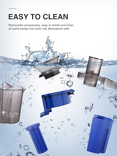 Juicer Machine, 800W Centrifugal Juicer Extractor with Wide Mouth 3” Feed Chute for Fruit Vegetable, Easy to Clean, Stainless Steel, BPA-free (Blue)