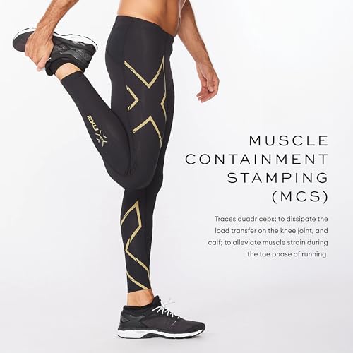 2XU Men's Light Speed Compression Tights - Lightweight & Flexible Support for Improved Running Performance4