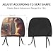 Cute Cat and Fish Universal Car Headrest Cover Car Seat Head Rest Protector Fit All Car Interior Auto Accessories 2 PCS