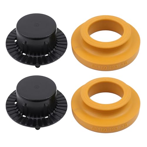 DriveFix Rear Suspension Coil Spring Insulator Upper and Lower for Jeep Cherokee 2014-2023, Chrysler 200 2015-2017