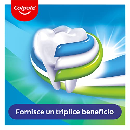 Colgate Triple Action 12 x 75 ml | Fluorid-Zahnpasta | Zahnpasta zum Schutz von Karies | hilft, die Zähne natürlich weiß zu halten | erfrischt den Atem | für die ganze Familie – Bild 4