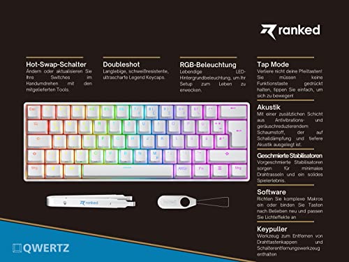 Clavier Mécanique Hot Swap Ranked S60 Supernova RGB programmable compatible Mac et PC Windows - 2