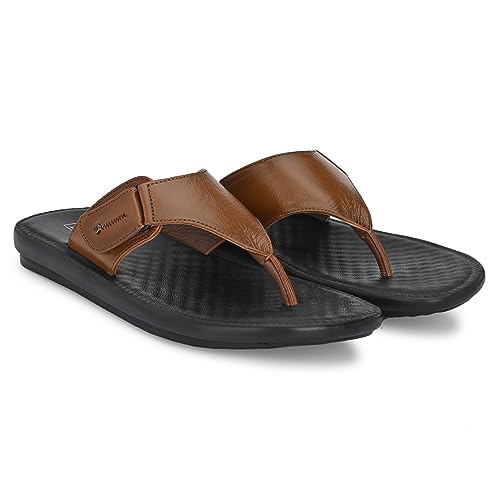 Image of egoss Slippers & Sandals Premium Genuine Leather Slipper Sandals For Men-C-20222