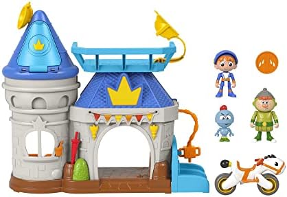 Fisher-Price Château Fort Karamel Gus Chevalier avec Poney et 3 Figurines pour Enfants HGK33