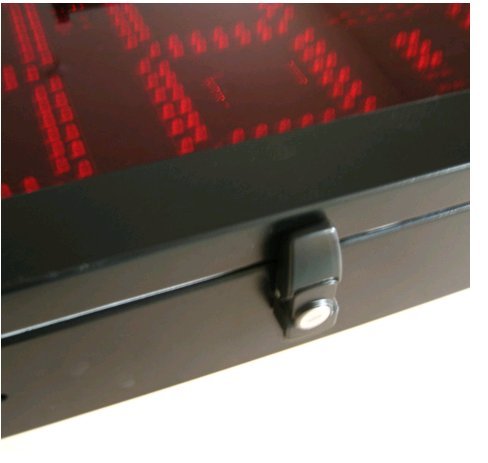 Reloj cronómetro LED de doble cara para carreras, diseño de puerta abierta para mantenimiento, gabinete IP64 para exteriores, cuenta regresiva y ascendente, 8 pulgadas miniatura 4