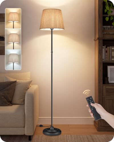 GOEBLESON Dimmable Floor Lamp for Living Room, 68" Tall Standing Lamp