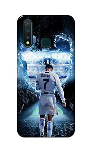 Image of Printed Hard Back Cover Case for Vivo Y19 | Vivo U3 Back Cover (Footbal Legend) -1302
