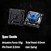 Gateron KS-15 Optical Switches for MX Mechanical Gaming Keyboard | 55g Force | Tactile| Clear Top RGB Switches for Backlit Keyboard | (90 PCS, Blue)