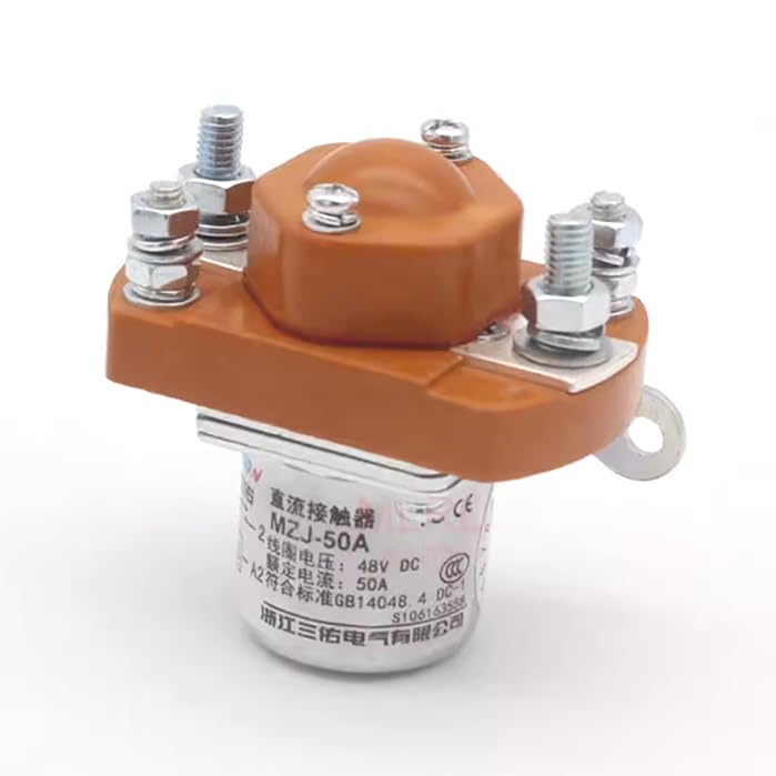 1pcs New Electric Vehicle DC Contactor 50A Contactor Solenoid 48V MZJ-50A