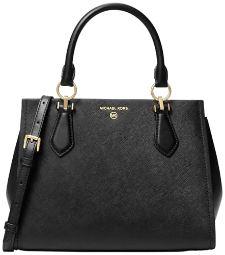 Michael Kors MD Satchel BLACK, 30S2G6AS2L Saffiano leather