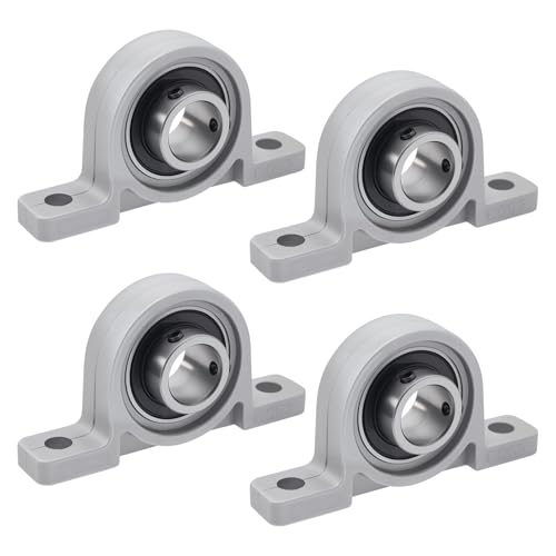 4 Pièces Paliers a Semelle Roulements de Bloc D'oreiller Roulements a Billes Bride Roulement pour Machine à Axe Imprimante 3D (15mm Diamètre Intérieur)