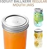 Canning Lids for Ball, Kerr Jars - Split-Type Metal Mason Jar Lids for Canning - Food Grade Material, 100% Fit & Airtight for Regular Mouth Jars (Wide Mouth (100 Pcs)) #1