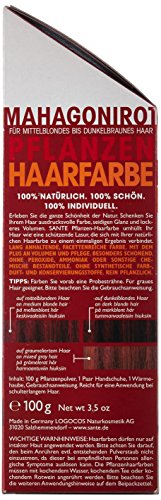 Foto von SANTE Naturkosmetik Pflanzen-Haarfarbe Pulver Mahagonirot, Hennapulver, 100 g