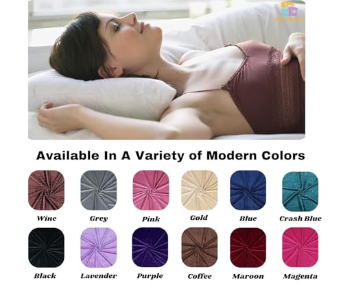 Image of RD TREND Presents Velvet 250 GSM Self Stripe Pillow Cover Set of 2 with Zipper, Size -18 inch x 28 inch Inches (45x71 Cm) (New Mustard)