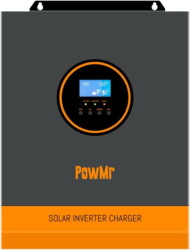 Multifunctional Solar Inverter Pure Sine Wave PV Inverter Machine Portable Solar Power Inverter LCD Display MTTP Solar Charger Controller for Home Solar System