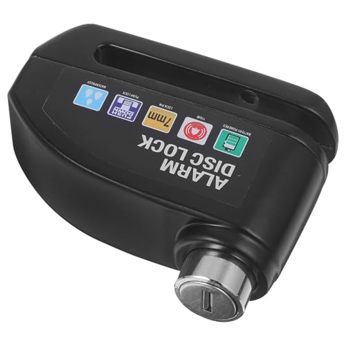 Parliky Bloqueo Freno Disco con Alarma para Motocicleta y Bicicleta Resistente y Fácil de Instalar Accesorio Seguro para Ruedas Compatible con Bicicletas de Carretera y Montaña Color