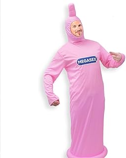 STC Disfraz de condón para adultos, color rosa, talla única