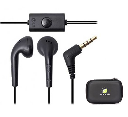 Premium Lg Oem 3.5Mm Stereo Wired With Mic Dual Headset + Carrying Case For Metropcs Microsoft Lumia 640 - Nokia Lumia 521 - Nokia Lumia 635 - Samsung Admire 4G - Samsung Galaxy Avant #TOP12