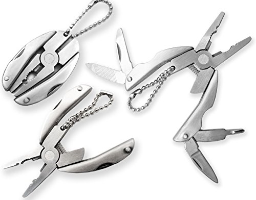 Multitool Schlüsselanhänger Outdoor Saxx 7-in-1 aus Edelstahl