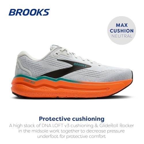Image of Brooks Men's Ghost Max Suede /Leather Neutral Running & Walking Shoe