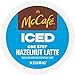 McCafe ICED One Step Hazelnut Latte, Keurig Single Serve K-Cup Pods, 60 Count (6 Packs of 10)