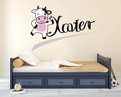 Vinilo adhesivo personalizado para pared con nombre e inicial miniatura 3