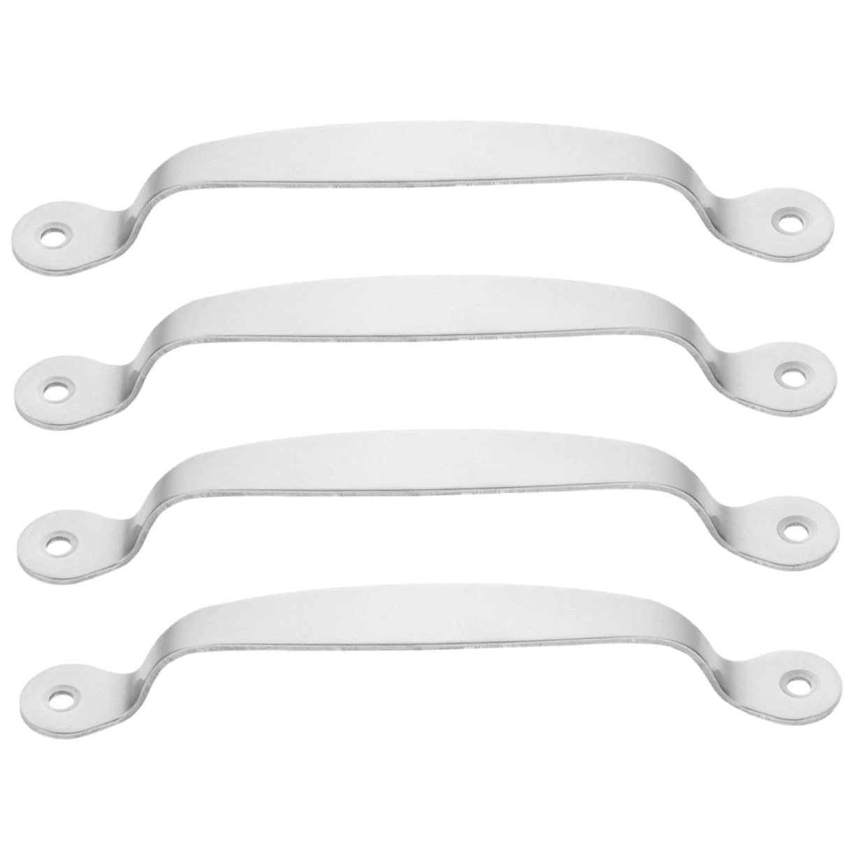 Alipis Stylish Stainless Steel Handles Set of 4 for Cabinets Drawers Dressers Bathroom Units