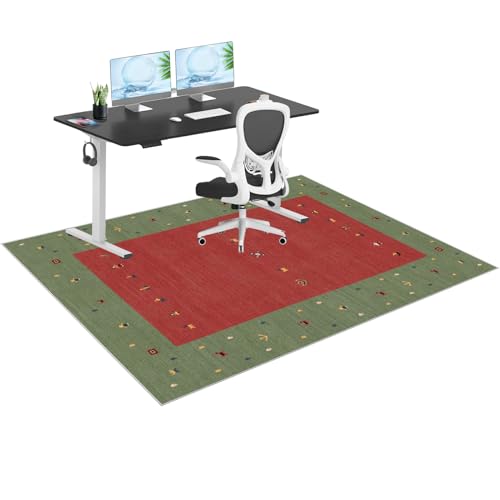 Alfombrilla resistente para silla de oficina para alfombras y suelos de madera dura, antideslizante, para juegos y computadora, protector de suelo, grande, 160 x 180 cm, tapete multiusos