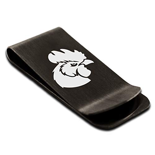 Stainless Steel Rooster Money Clip Credit Card Holder