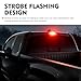 Teybouk 2 PCS 912 921 LED Bulb, T15 Strobe Bright Brake Light, Anti-rear-end Waterproof Reverse Light, Universal for Most Cars, Trucks, SUVs (Red)