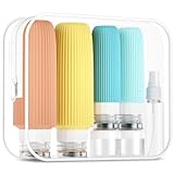 Mrsdry Paquete de 16 botellas de viaje para artículos de tocador, botellas