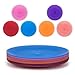 Everyday Plates set of 12 - Unbreakable and Reusable 10 inch Plastic Dinner Plates, 6 Assorted Color | Dishwasher Safe,BPA Free