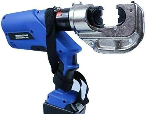 電動油圧ワイヤークリンパ、16-400mm2油圧圧着ペンチ充電式EZ-400圧着工具銅アルミ端子の圧着用12個のダイス付き電動油圧ク 【パイプ修理キット】