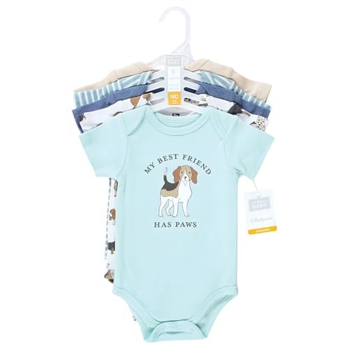 Image of Hudson Baby Unisex Baby Cotton Bodysuits 5-pack
