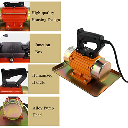 EWANYO Concrete Vibrator Electric 110V 250W Portable Handheld Cement Vibrating Troweling Machine Single Phase Cement Trowel Concrete Vibrating Machine 3500RPM