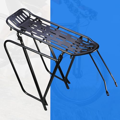 Portabultos trasero de aluminio para bicicleta de viaje y ruta con soporte resistente 3