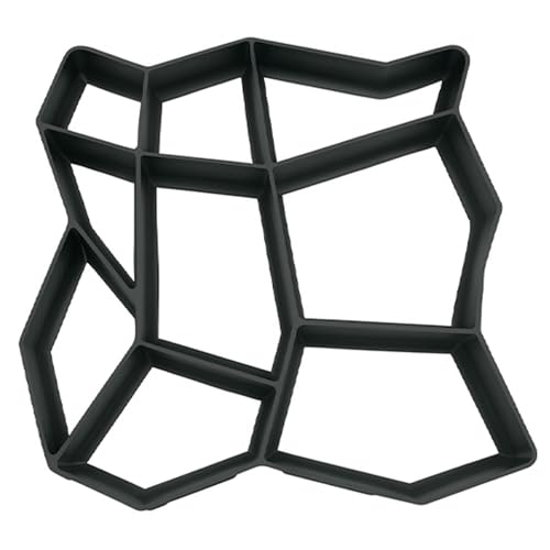 FHONYX Moldes 50x50x4cm, Losas De Pavimento, braguero, césped de jardín, decoración jardín, ruta, DIY, aceras, adoquines, Reutilizable, polivalente, imitación de piedra