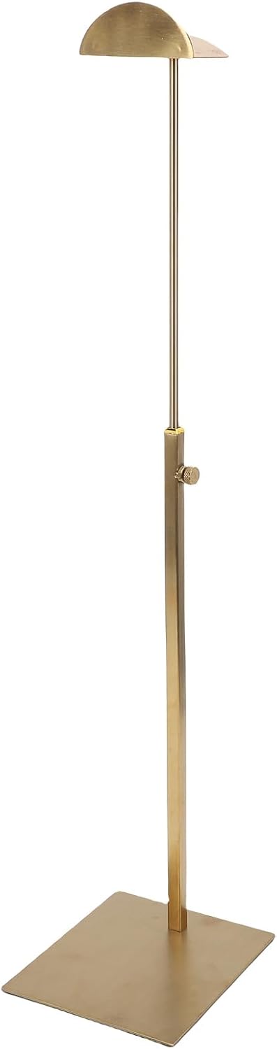 Adjustable Handbag Display Stand Stylish Purse Holder Rack for Closets Living Rooms Stainless Steel (Gold)