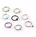 Stainless Steel Nose Rings Hoop, cartilage helix Lip Septum Jewelry, Cartilage Helix Ear Piercing Tragus Body Jewelry Attractive and fashion