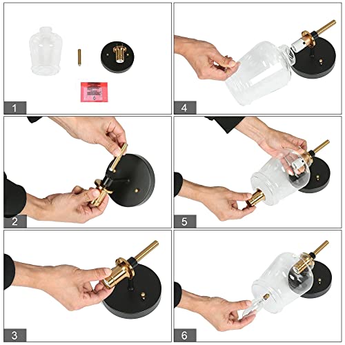 Zevni Wall Sconce, Vanity Lights For Bathroom, Black Gold Wall Lights For Bedroom, Living Room #TOP6