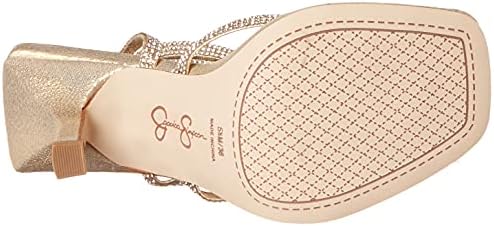 Jessica Simpson womens Kelsa Wrap Around Heeled Sandal, Gold, 6.5 US | Image 3