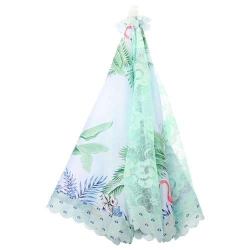 NIYANGLE Cubierta de Malla Plegable para Alimentos con Diseño Impreso Protector Portátil para Barbacoa Picnic y Fiestas al Aire de Acero y Malla Resistente Fácil de Abrir y Cerrar