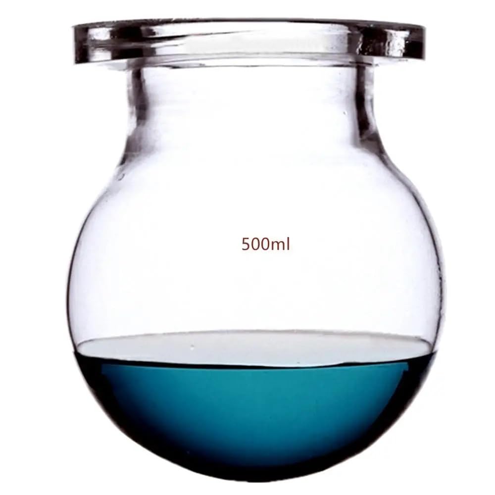 Reactor de laboratorio de 4 bocas con tapa de vidrio 24/29 de 500 ml y abrazadera de acero.