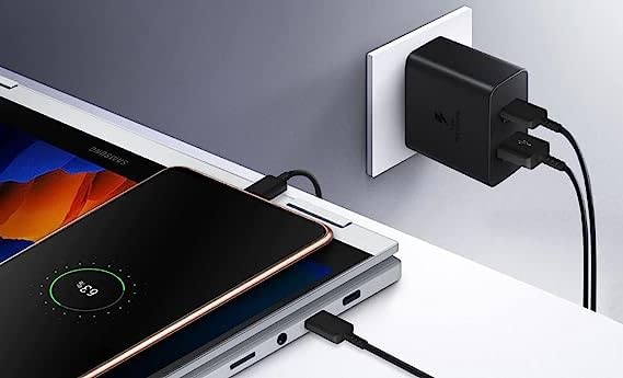 Image of Miracase 35W Duo-Port Super Fast Charger True 35W Max Charging Adapter Compatible for A14 5G,A73 5G,A53 5G,A23 5G,A04E,A04,A13 / S23 / S24 5G (Black)