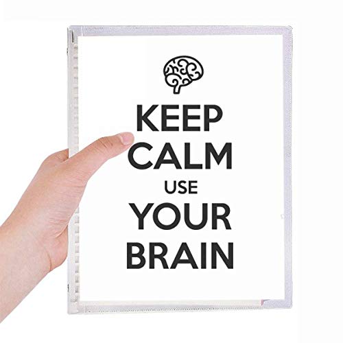 Cahier spirale rechargeable Keep Calm bloc-notes A5 pour projet et révision